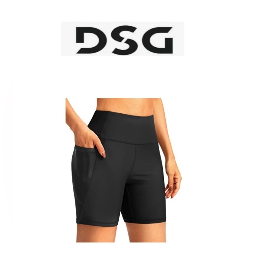 DSG Women Black Biker Shorts L